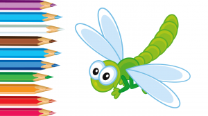 Показываю как нарисовать стрекозу. Простой поэтапный рисунок