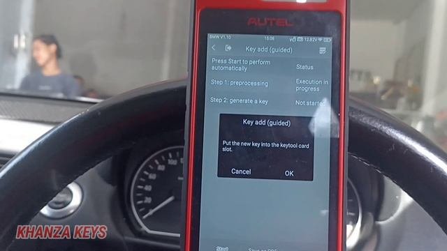 Tutorial On How To Program Adding Keys To A BMW Car System CAS3 Semi-smart Key With Autel KM100