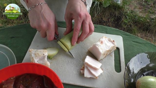Установка мангала на даче + шашлык из куриной печени