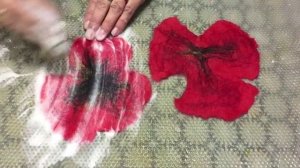 МАК  -- МОКРОЕ ВАЛЯНИЕ -- ЭТО ПРОСТО.Мастерская  Ирины Кузнецовой / WET FELTING POPPY
