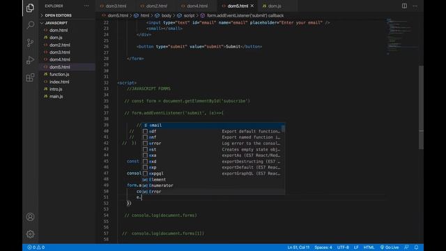 FULL JAVASCRIPT WEB DEVELOPMENT COURSE 2022 : PART TEN : JavaScript Form Processing ONE