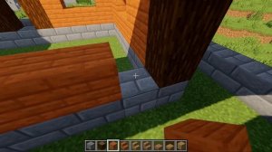 Большой, красивый дом в два этажа с загоном для лошадей в Minecraft 1 Часть.