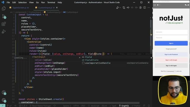 Authentication Form in React Native using React Hook Form (tutorial for beginners) смотреть онлайн