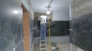 Крупноформатная плитка облицовка ниши