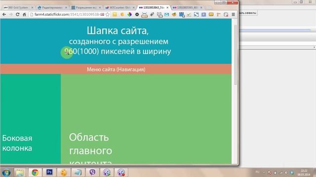 Разрешение экрана при создании дизайна сайта. Модульная сетка. Фиксированный и резиновый дизайн (1) смотреть онлайн