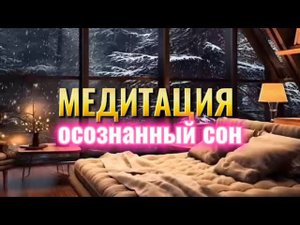 МЕДИТАЦИЯ ОСОЗНАННЫЙ СОН. #крепкийсон #осознанность #силаподсознания #силамысли #медитация #энергия