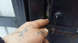 Замок на калитку простой