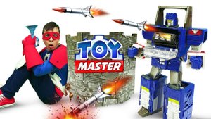 Видео игры Трансформеры - Автоботы и Той Мастер строят стену от Десептиконов! - Новые игры битвы.