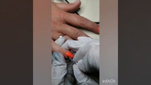 Укрепление ногтей акригелем/дизайн ногтей цветы