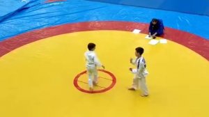 Самбо 70, сдача на жёлтый пояс 7лет