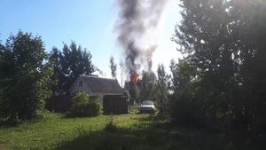Пожар в Барыбино (на Центральном бульваре)9