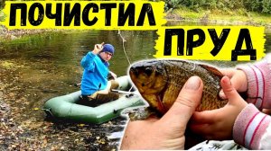 Почистил ПРУД на участке, а там ЗОЛОТЫЕ КАРАСИ ! #51