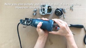 Bosch Angle Grinder GWS 7-125 professional - Trouble Shooting / Repair / Stator Replacement