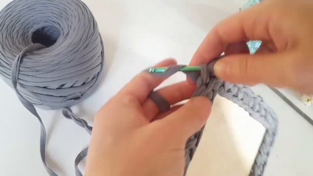 Korzinka To‘qish/Вязать корзина из трикотажной пряжи/Crochet Basket In T-shirt Yarn