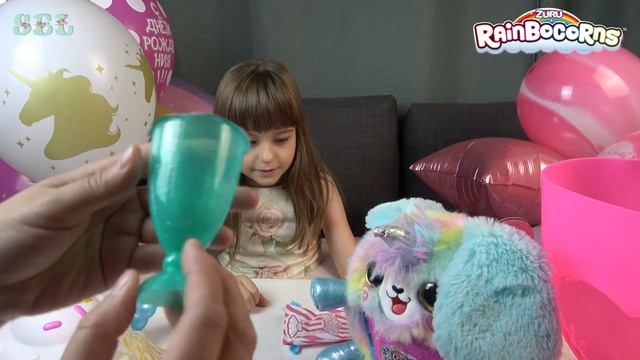 Подарок Сюрприз Волшебный Говорящий ЕДИНОРОГ Слайм Rainbocorns Sweet Shake