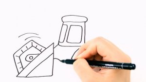 Как нарисовать комбайн / Мультик раскраска для детей / Раскрась Ка