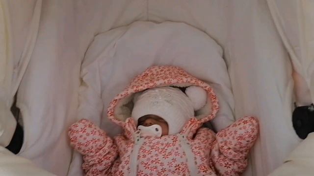 Прогулка с реборном в коляске ? зимняя прогулка