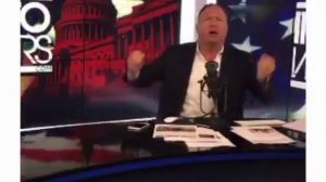 Trump supporter Alex Jones reacts badly to illegal bombing of Syria