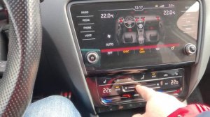 Сенсорный блок климата на Октавия А7