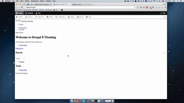 Drupal 8 Theming - Part 02 - Disable Cache, Enable Twig Debug смотреть онлайн