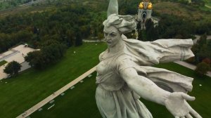 Россия. Мамаев курган.Родина мать зовет с высоты птичьего полета DJI MINI 2.