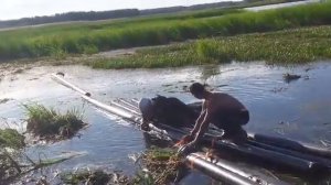 Монтаж пульпопровода в труднодоступных местах