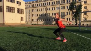 Силовые упражнения для бегунов. Выпрыгивания из полуприседа