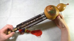 Флейта Хулуси Игра Обзор и пример звучания Китайская традиционная бамбуковая Хулусы