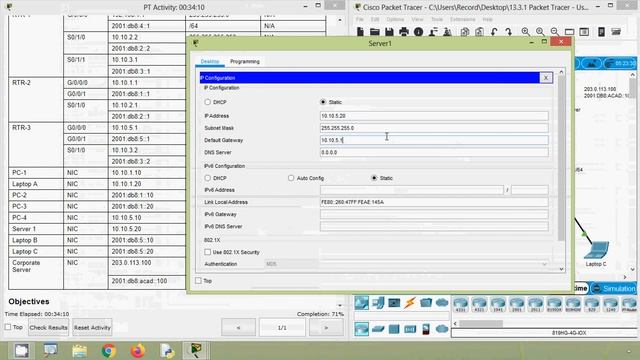 13.3.1 Packet Tracer - Use ICMP to Test and Correct Network Connectivity
