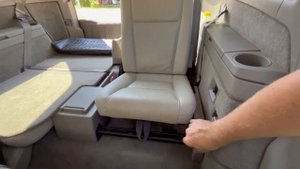 Volvo XC90 third row seat folding #volvoxc90 #volvo #howto