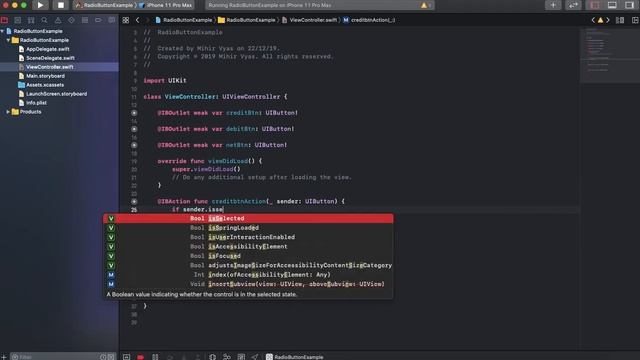 Custom Radio Button In Swift 5 | Swift Tutorial