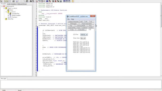 HC SR04 Ультразвуковой дальномер подключение.  Пример на CodeVisionAVR