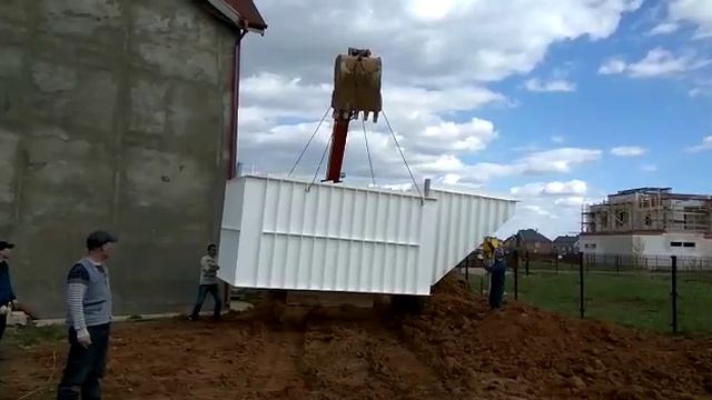 Уникальные кадры обзор монтажа погреба Фермер ТИТАН -видео обзор лучшие пластиковые погреба "Фермер смотреть онлайн