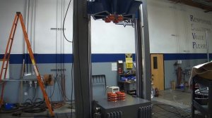 Lansmont Shock machine P122L OS. Long Shock./ Ударный стенд Lansmont. Удар с большой длительностью