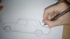 КАК НАРИСОВАТЬ ВАЗ 2107