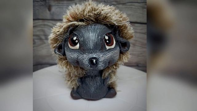 Ёжик. Сделан в смешанной технике. Доставка по всему миру. смотреть онлайн