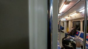 (4К) Поездка на электропоезде 81-740 "Русич" по Бутовской линии метро. Москва