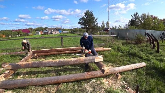 Восстановление бревенчатого сруба/ Пчельник из бани