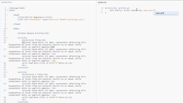 CSS Tutorial For Beginners 28 - Font Family