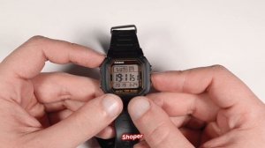 Обзор и настройка наручных часов CASIO W-800HG-9A от Shoper. [W-800HG-9AVEF]