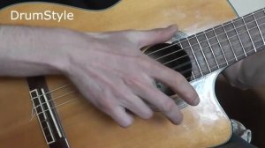 Ударный Стиль Игры на Гитаре DrumStyle (1 часть)