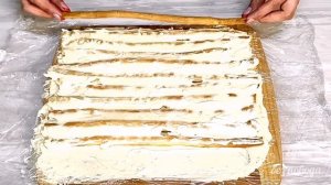 Торт Полено из трех ингредиентов.