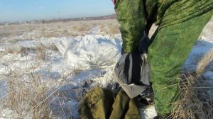 Как собрать парашют в сумку после приземления. Мастер-класс. Кадетская школа старшеклассников. ПМКК