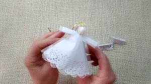 АНГЕЛ из бумажных салфеток своими руками |Новогодний декор DIY | Новогодние поделки