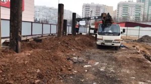 Устройство шпунтового ограждения