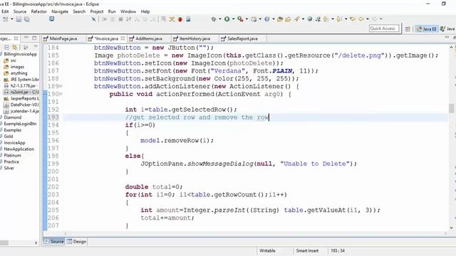 JTable - Delete Selected Row in Java Swing/AWT/SWT - Intact Abode смотреть онлайн