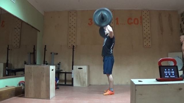 «Кроссфит соревнования ЗАРУБА 2 CrossFit Краснодар - Медведев Александр,второй комплекс. 46 повторо