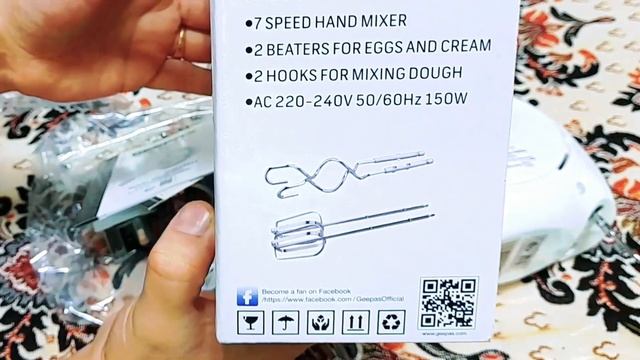 Geepas Hand Mixer GHM43012 Unboxing and Usage||How to use Geepas Hand Blender and review☕#Mixer