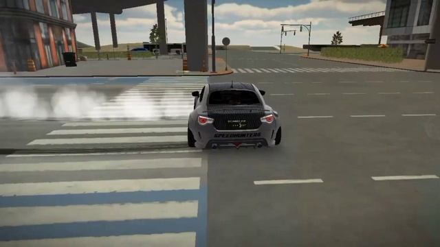 Дрифт + дрифт настройка на Субару Брз в Car parking multiplayer