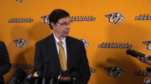 Mike Fisher to speak before the "Mike Fisher Night", David Poile addresses Predators' trades